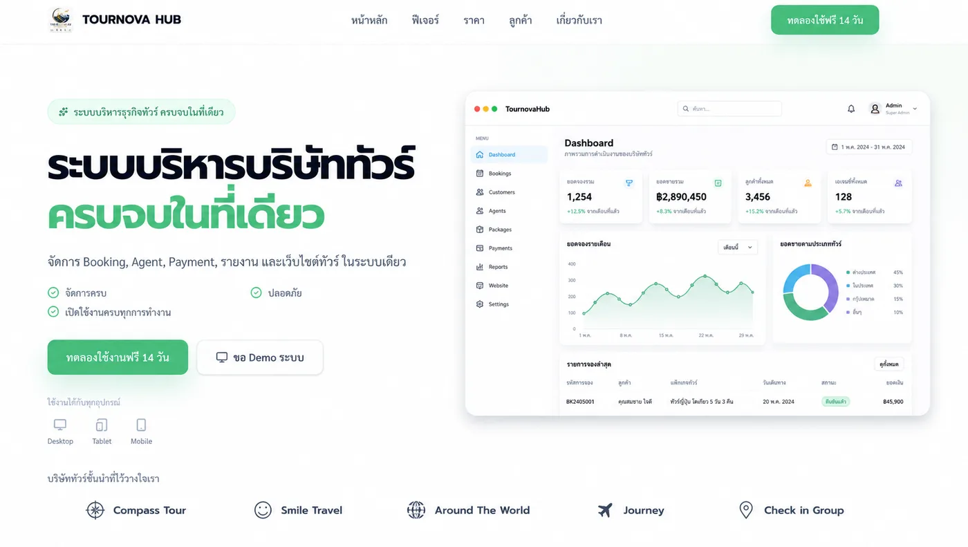 TournovaHub admin dashboard screenshot